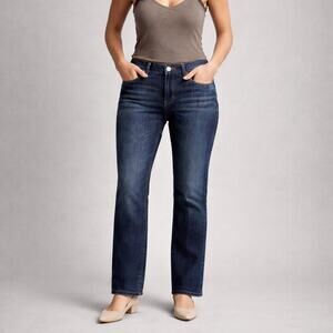 Driftwood Premium Straight Leg Jeans Women’s Size 31 Dark Wash Stretch Denim